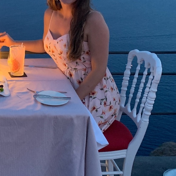 -Pink floral high- low dress - Picture 8 of 8